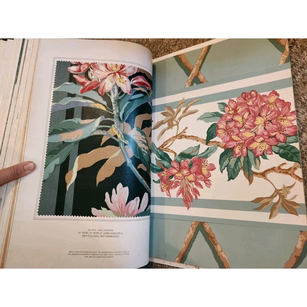 Vintage Ethan Allen Wall Paper Sample Book Sophisticated Gardens Retail Display